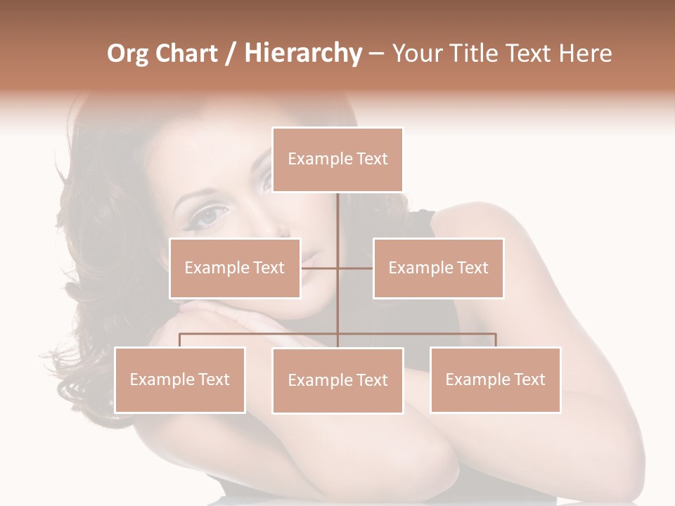 Brown Ringlet Y PowerPoint Template