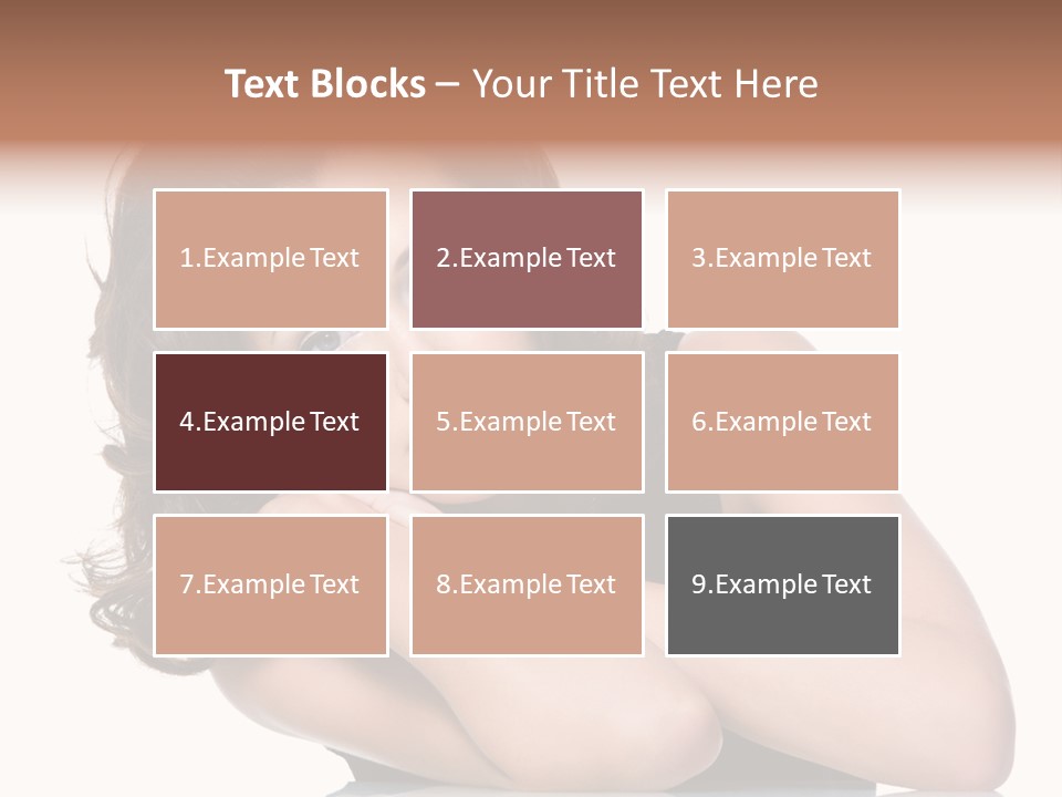 Brown Ringlet Y PowerPoint Template