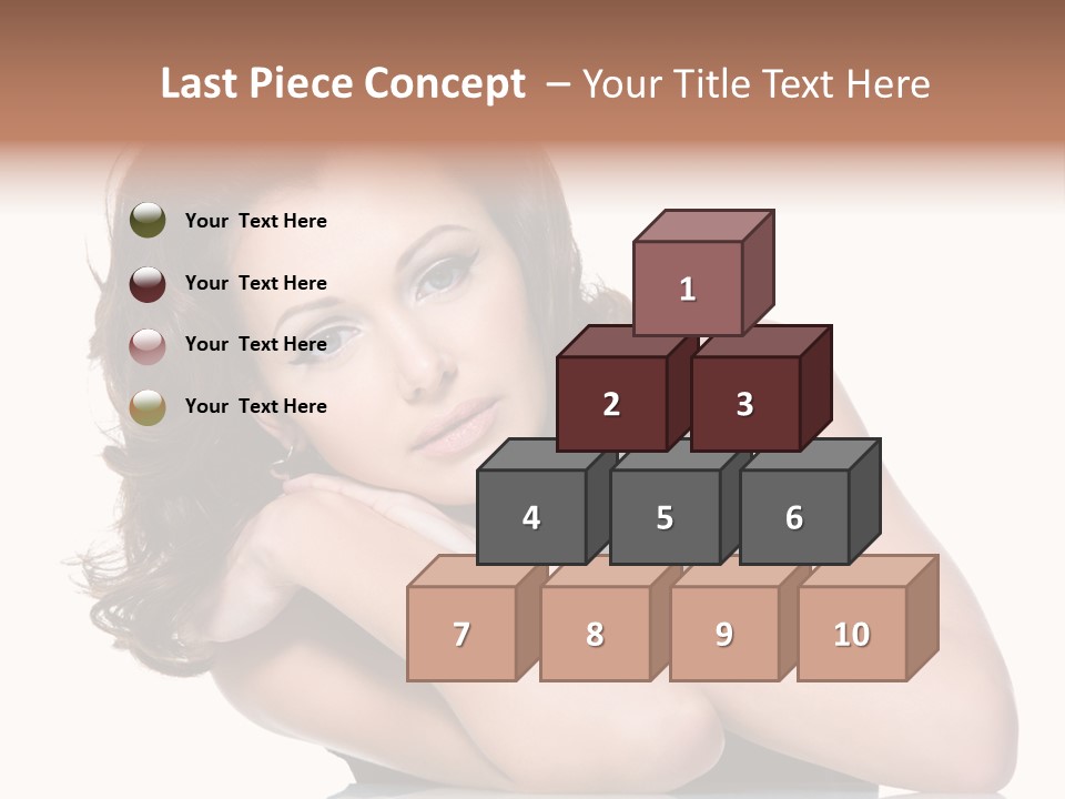 Brown Ringlet Y PowerPoint Template