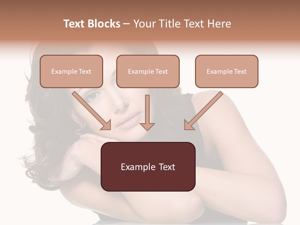 Brown Ringlet Y PowerPoint Template