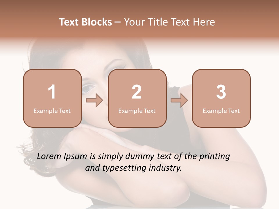 Brown Ringlet Y PowerPoint Template