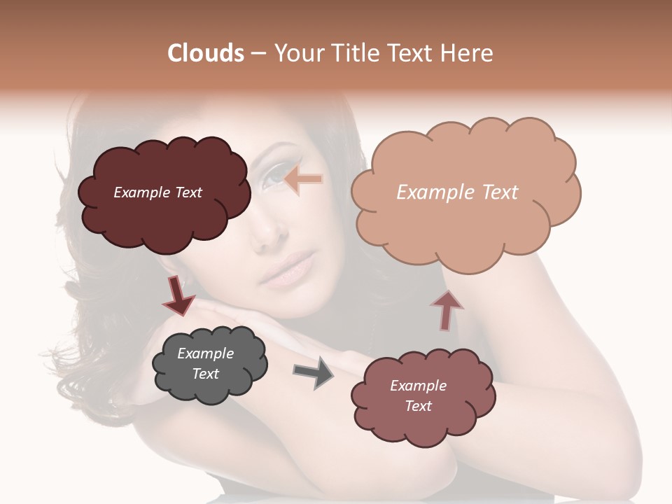 Brown Ringlet Y PowerPoint Template