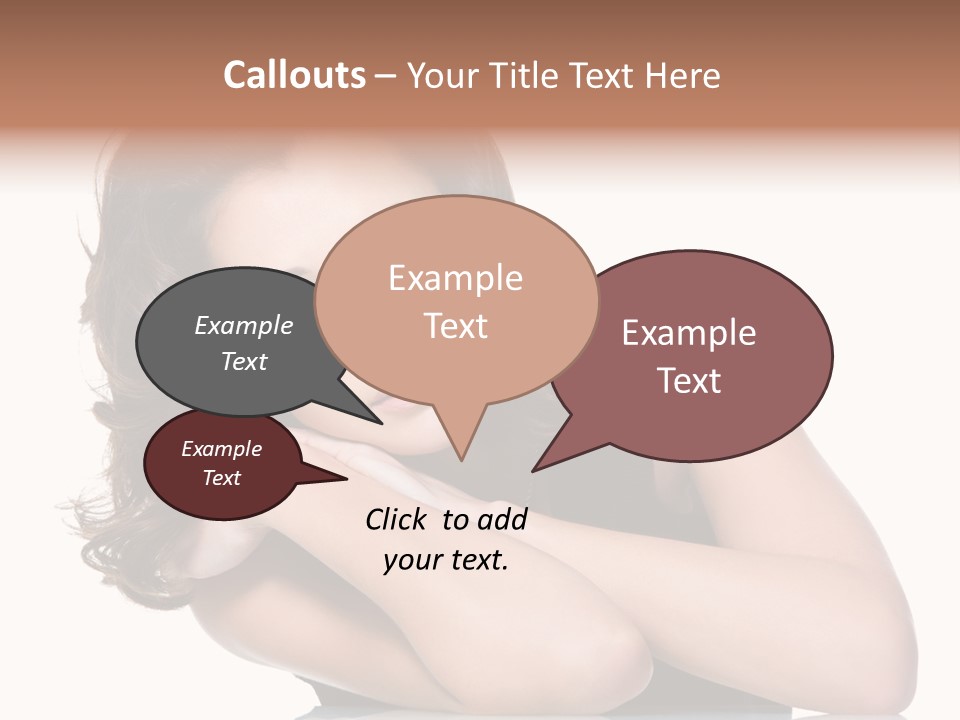 Brown Ringlet Y PowerPoint Template