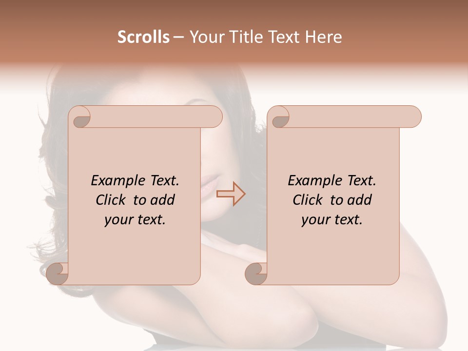 Brown Ringlet Y PowerPoint Template