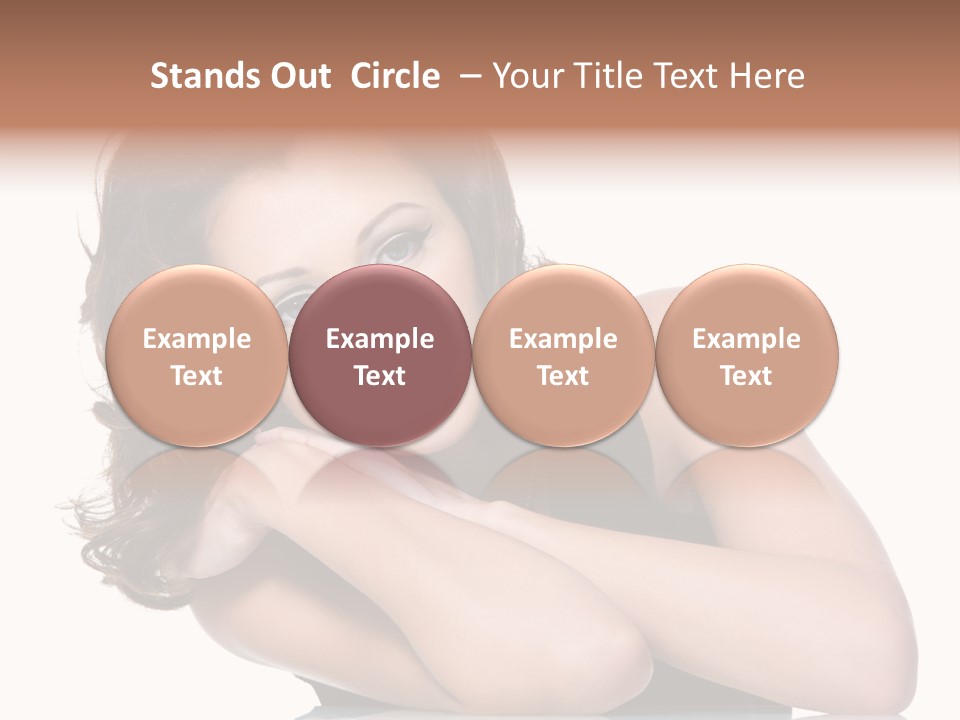 Brown Ringlet Y PowerPoint Template