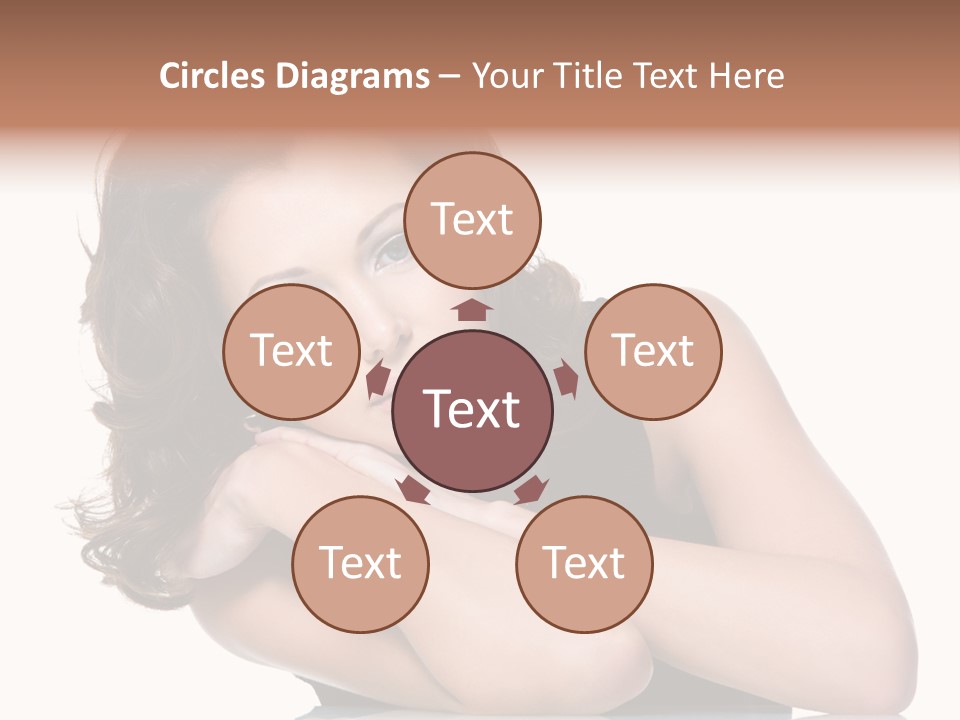 Brown Ringlet Y PowerPoint Template
