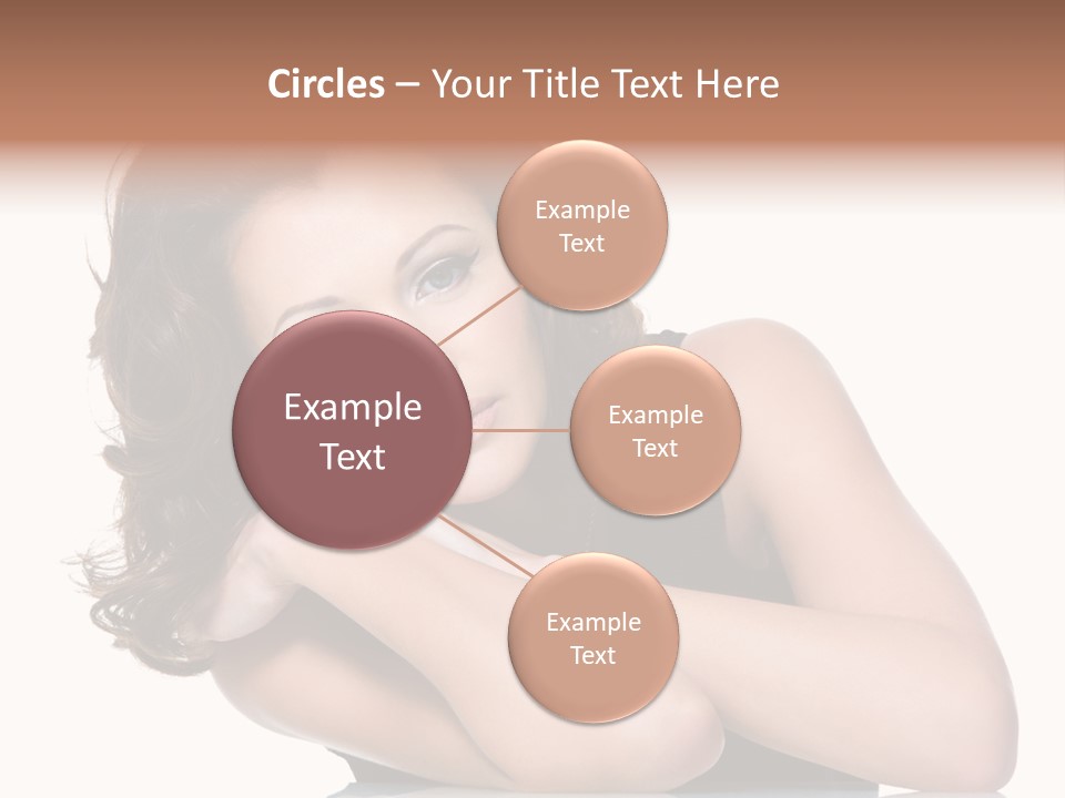 Brown Ringlet Y PowerPoint Template