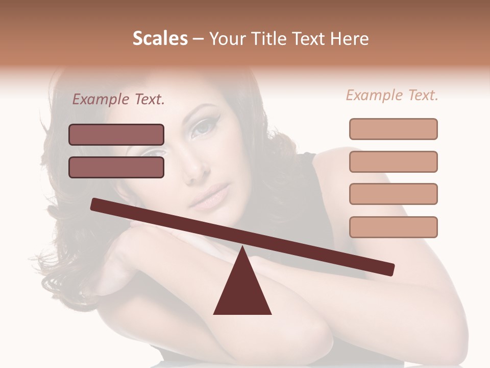 Brown Ringlet Y PowerPoint Template