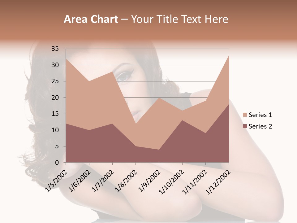 Brown Ringlet Y PowerPoint Template
