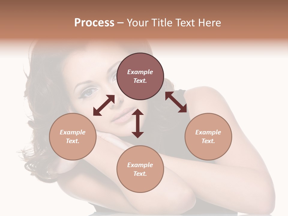 Brown Ringlet Y PowerPoint Template