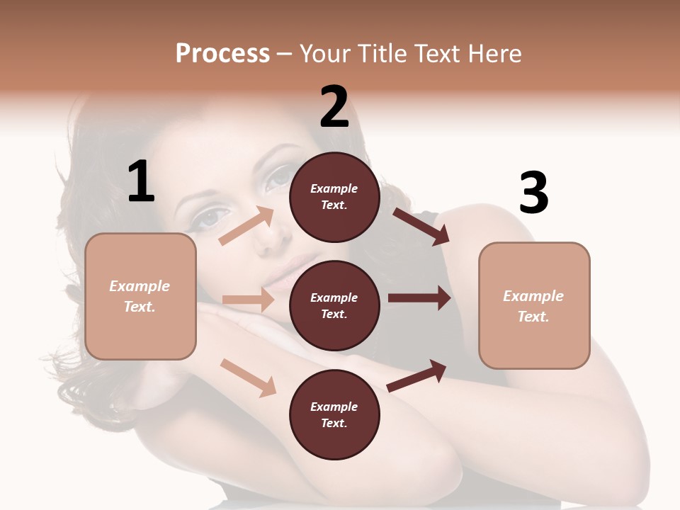 Brown Ringlet Y PowerPoint Template