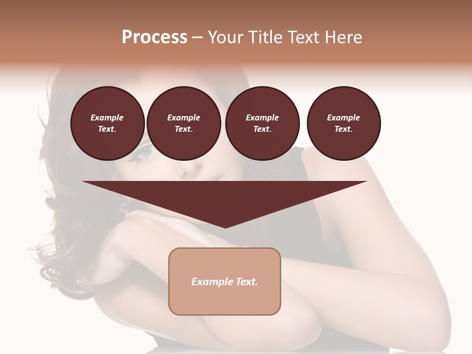 Brown Ringlet Y PowerPoint Template