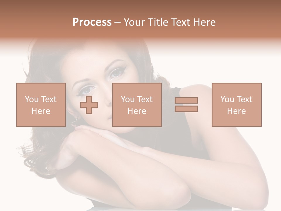 Brown Ringlet Y PowerPoint Template