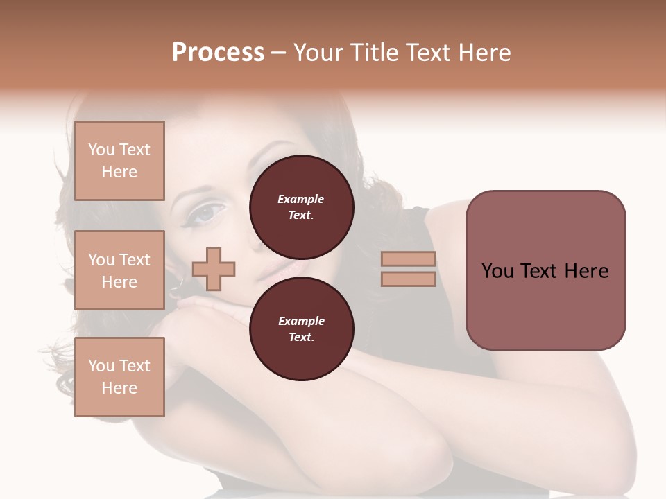 Brown Ringlet Y PowerPoint Template