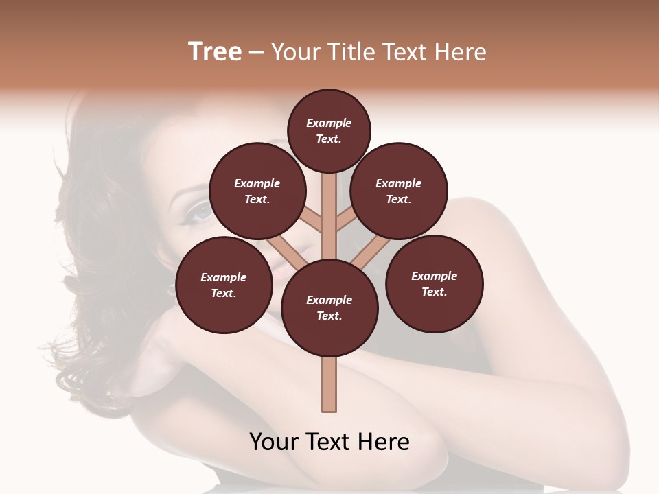 Brown Ringlet Y PowerPoint Template