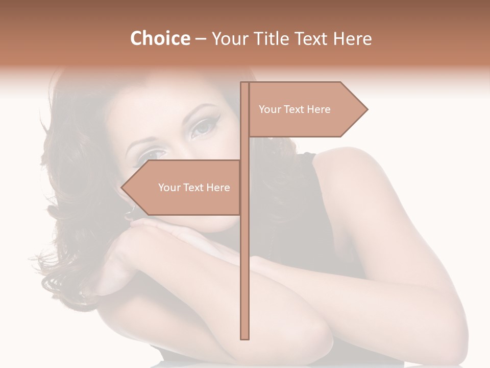 Brown Ringlet Y PowerPoint Template