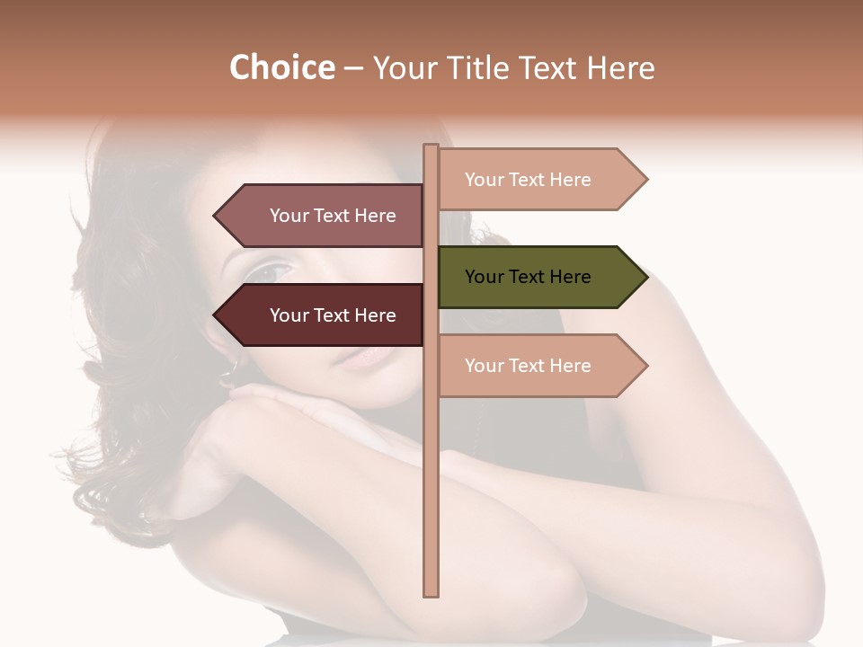 Brown Ringlet Y PowerPoint Template