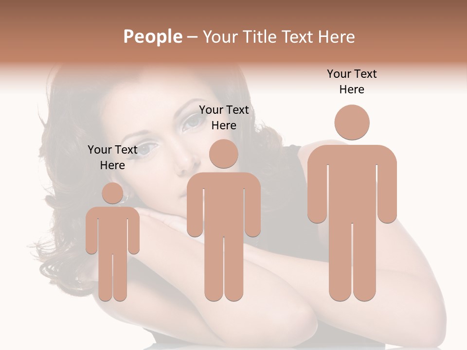 Brown Ringlet Y PowerPoint Template