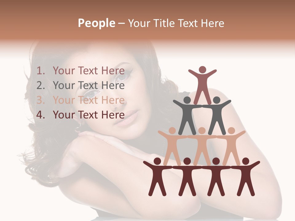 Brown Ringlet Y PowerPoint Template