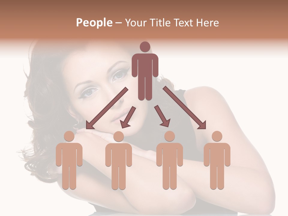 Brown Ringlet Y PowerPoint Template