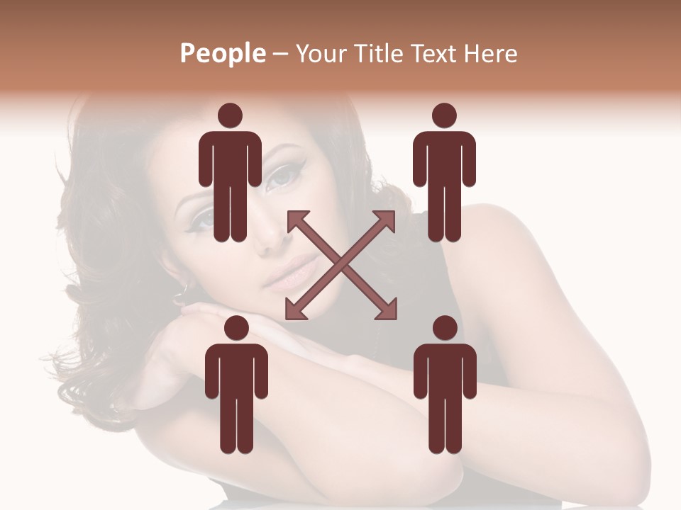 Brown Ringlet Y PowerPoint Template