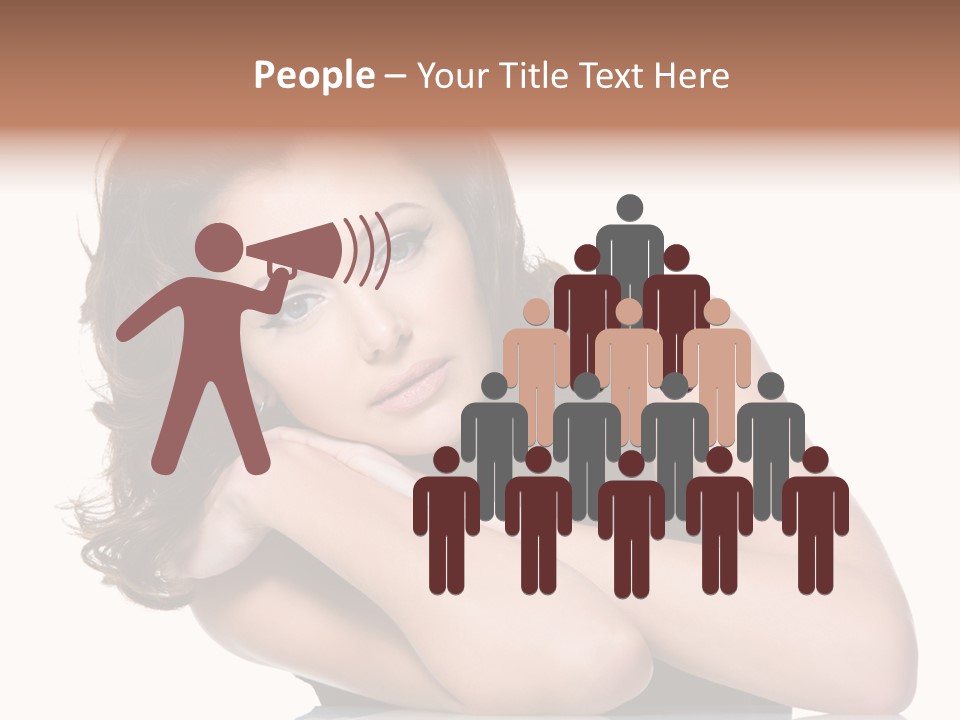 Brown Ringlet Y PowerPoint Template
