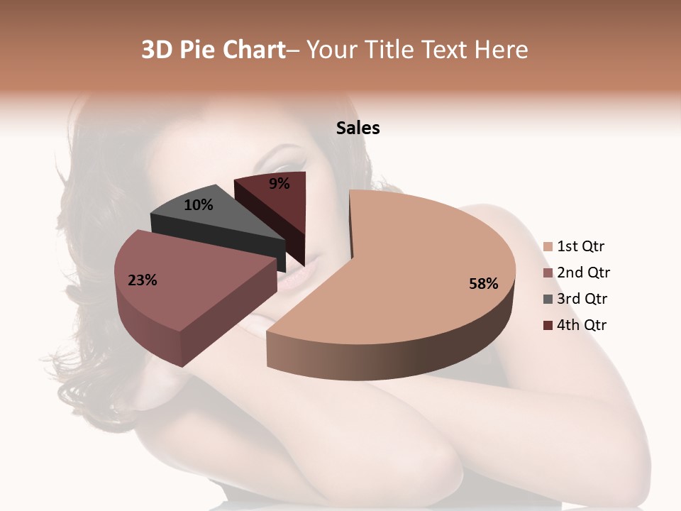 Brown Ringlet Y PowerPoint Template