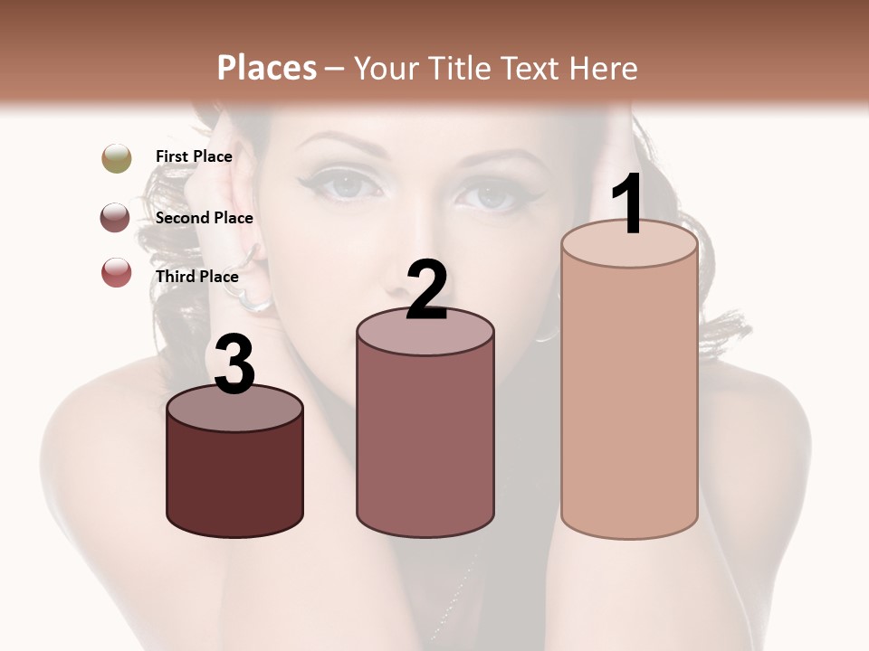 Sensuality Head Copy Space PowerPoint Template