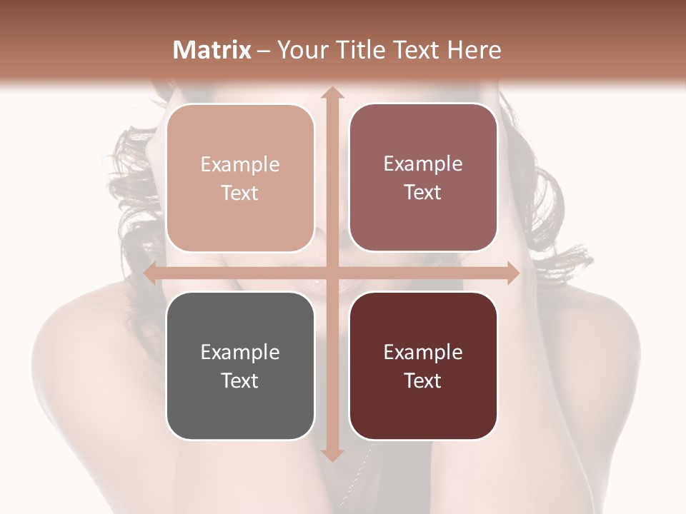 Sensuality Head Copy Space PowerPoint Template