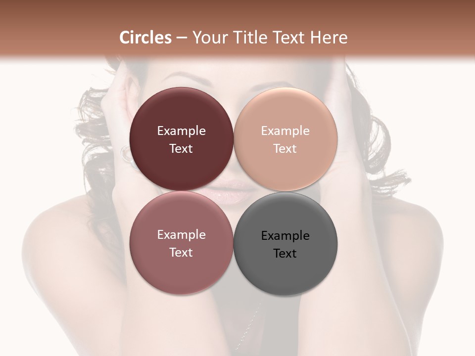 Sensuality Head Copy Space PowerPoint Template