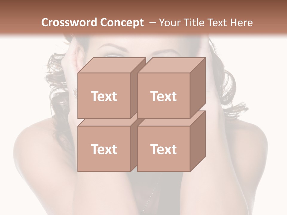 Sensuality Head Copy Space PowerPoint Template