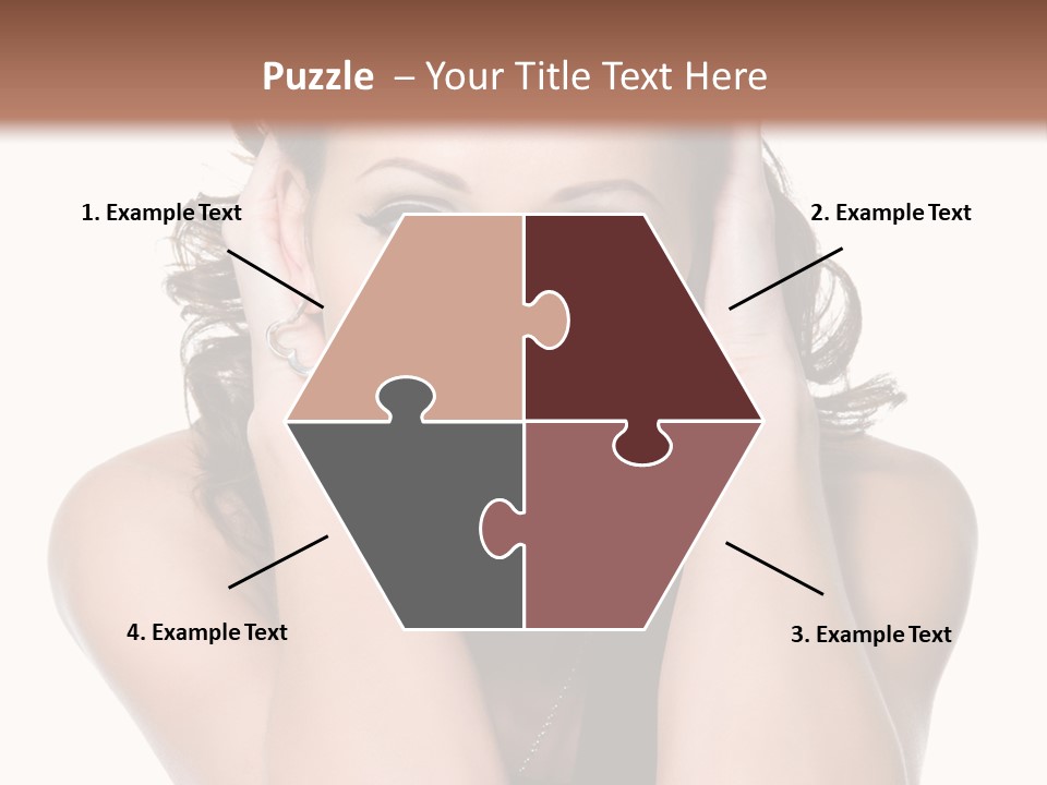 Sensuality Head Copy Space PowerPoint Template