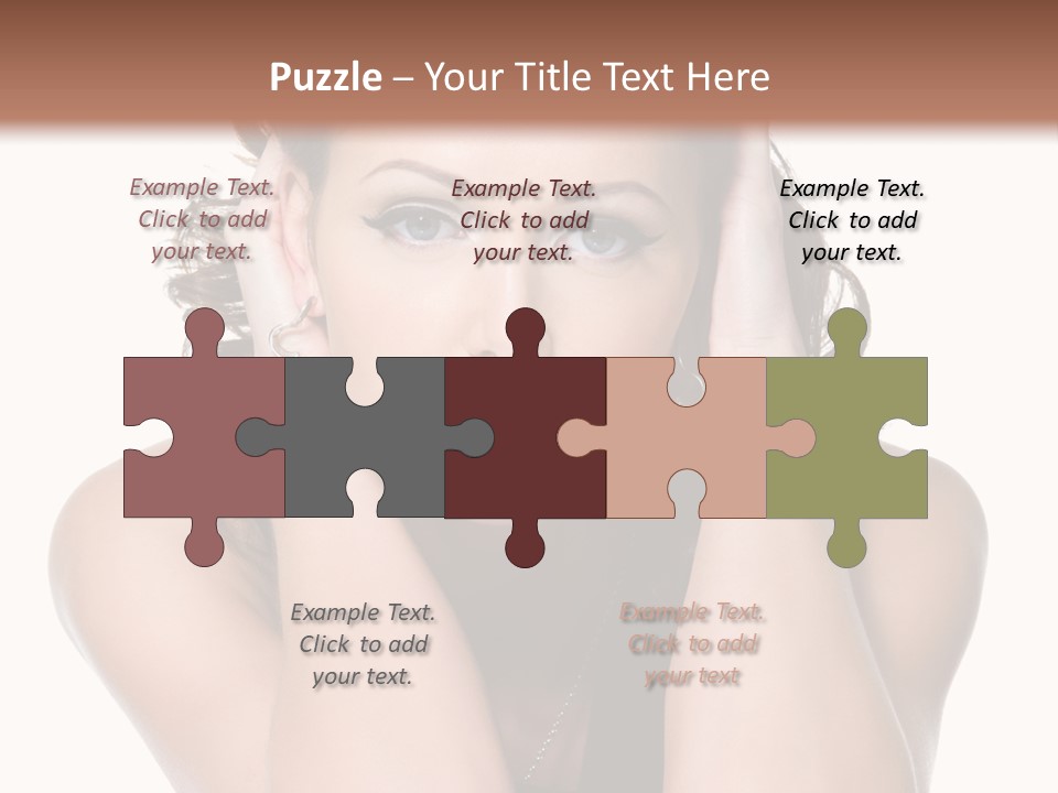 Sensuality Head Copy Space PowerPoint Template