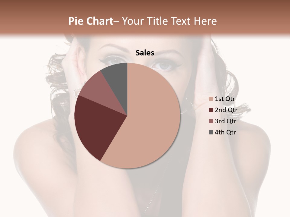 Sensuality Head Copy Space PowerPoint Template