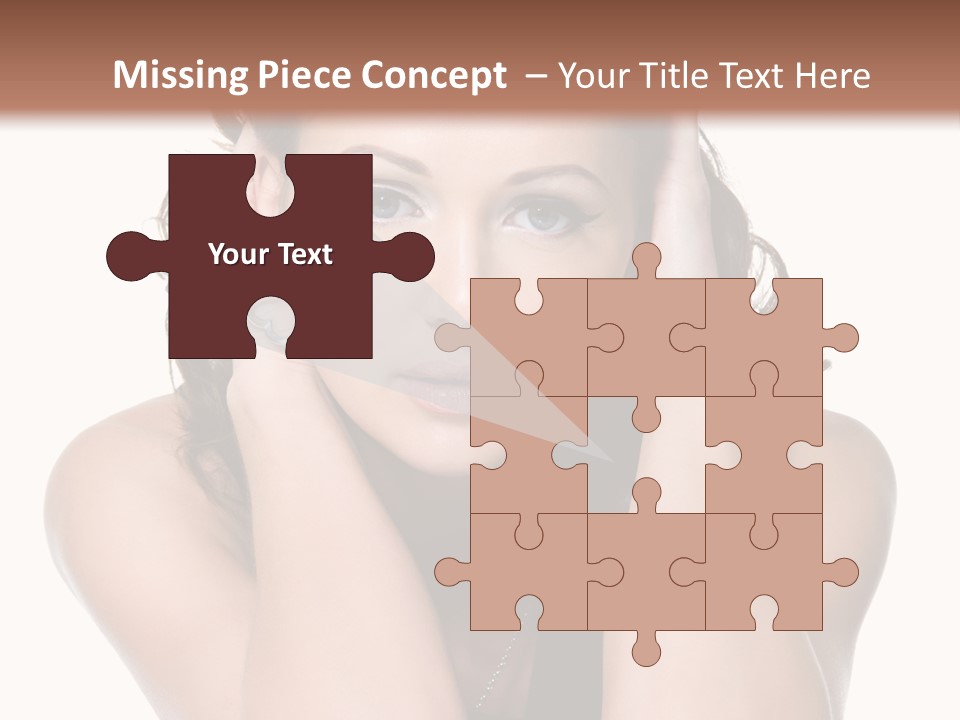 Sensuality Head Copy Space PowerPoint Template