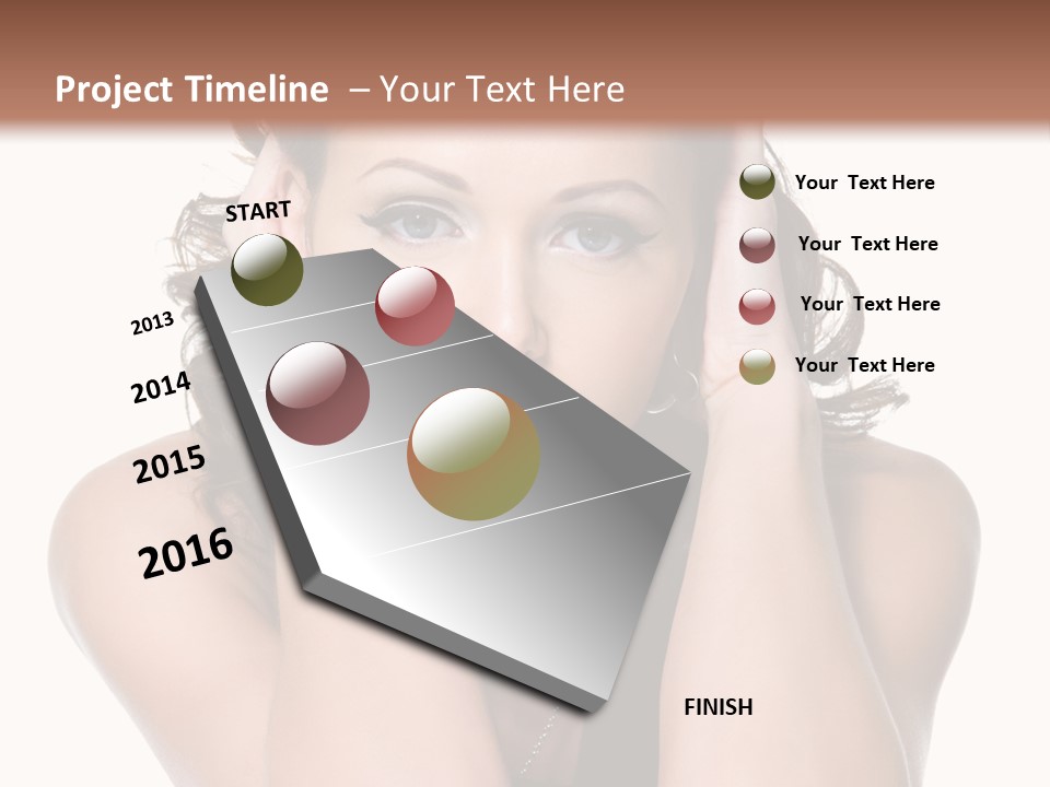 Sensuality Head Copy Space PowerPoint Template