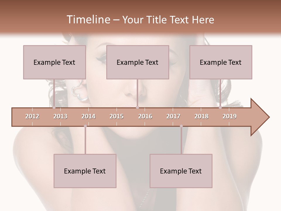 Sensuality Head Copy Space PowerPoint Template