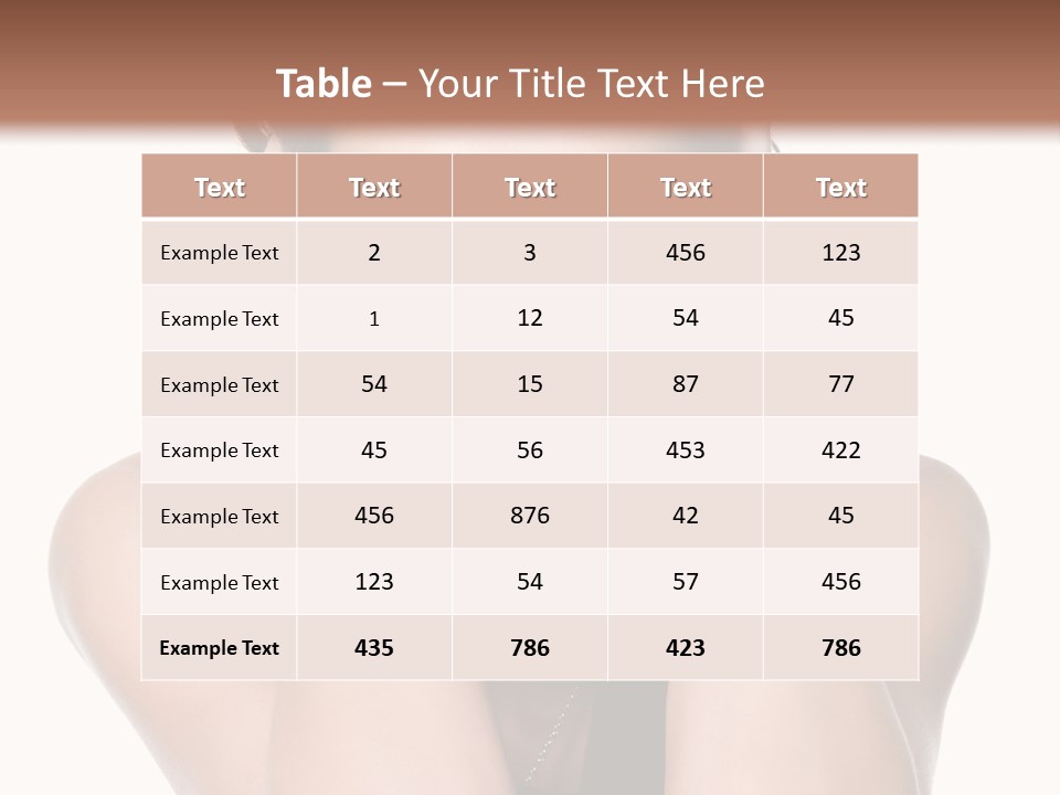 Sensuality Head Copy Space PowerPoint Template