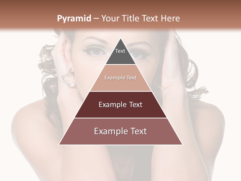 Sensuality Head Copy Space PowerPoint Template