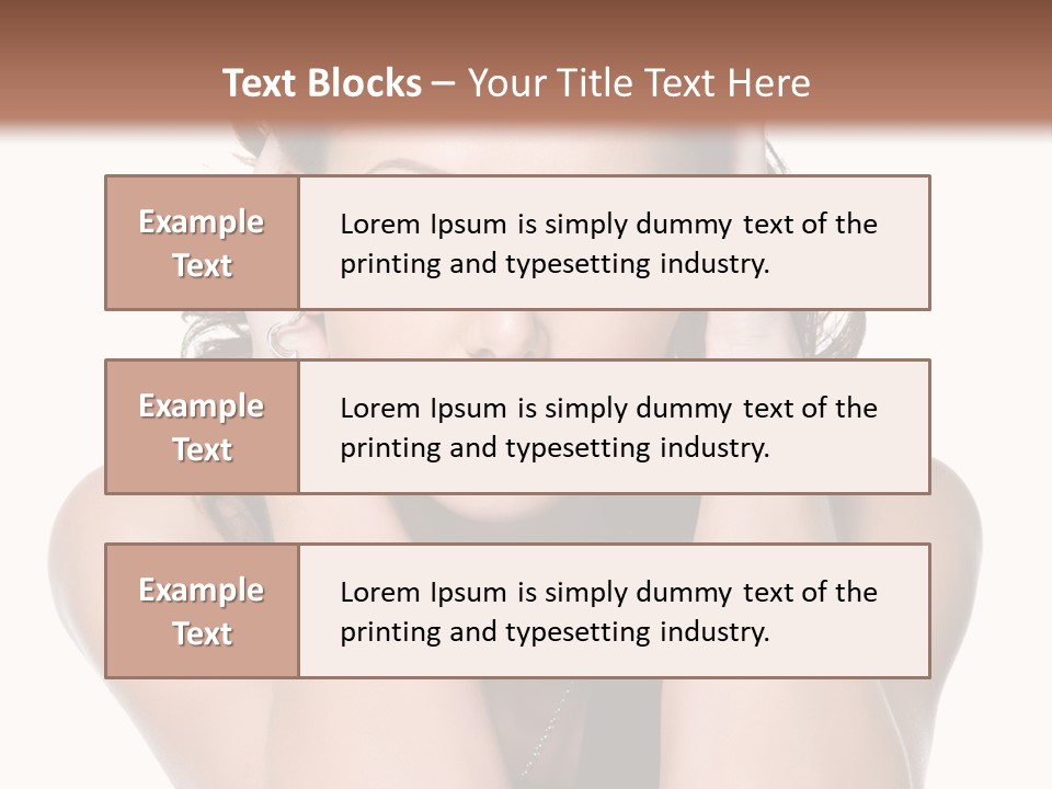 Sensuality Head Copy Space PowerPoint Template