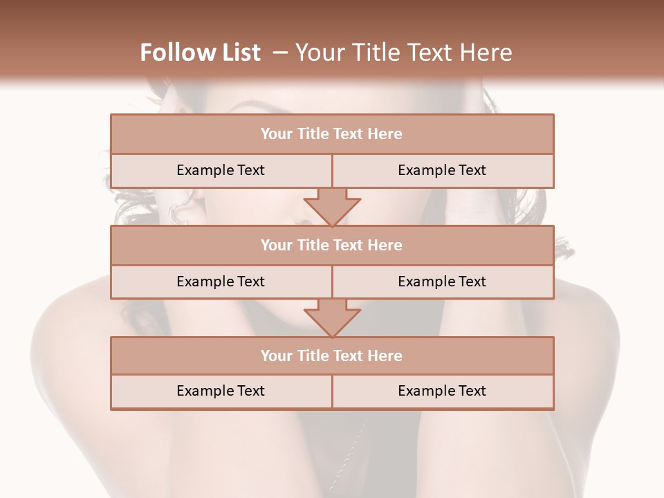 Sensuality Head Copy Space PowerPoint Template