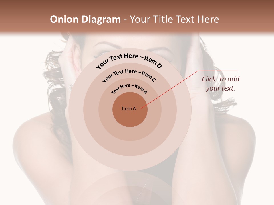 Sensuality Head Copy Space PowerPoint Template