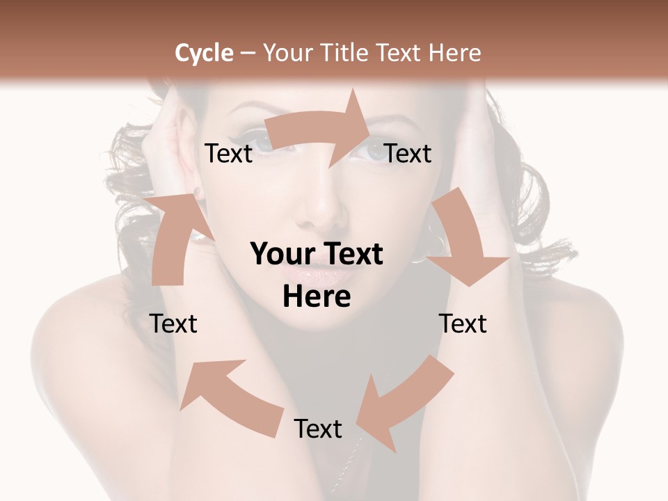 Sensuality Head Copy Space PowerPoint Template