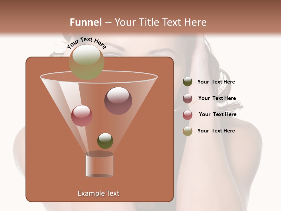 Sensuality Head Copy Space PowerPoint Template