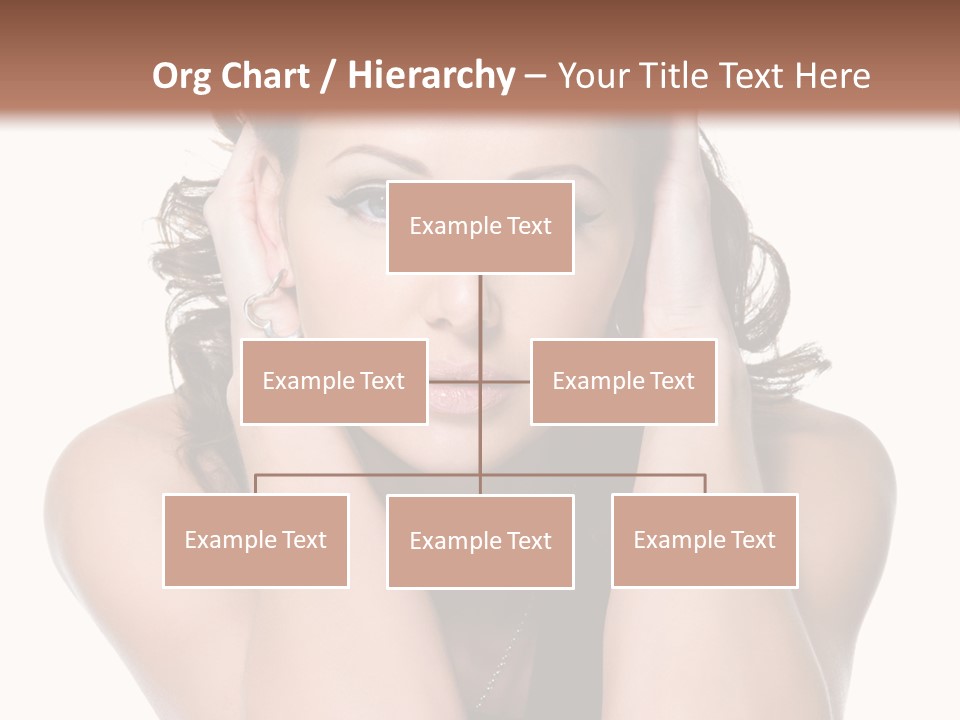 Sensuality Head Copy Space PowerPoint Template