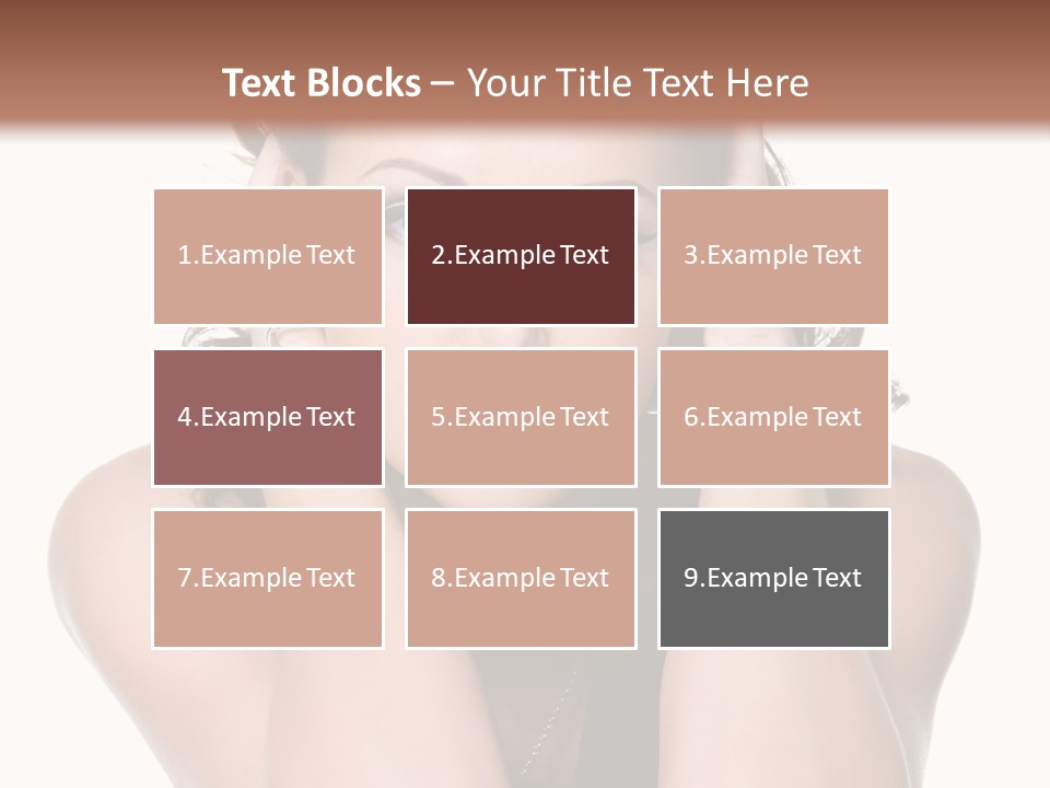 Sensuality Head Copy Space PowerPoint Template