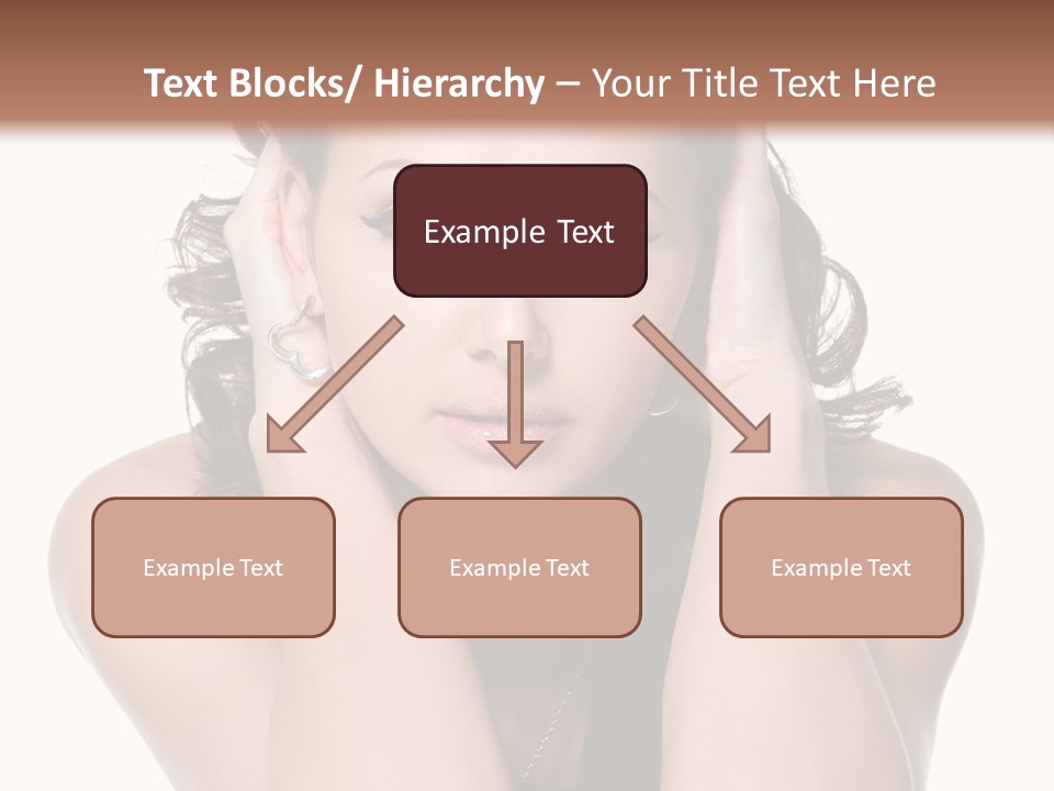 Sensuality Head Copy Space PowerPoint Template