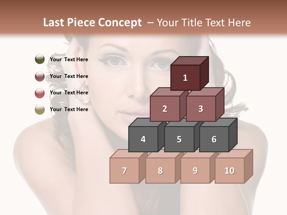 Sensuality Head Copy Space PowerPoint Template