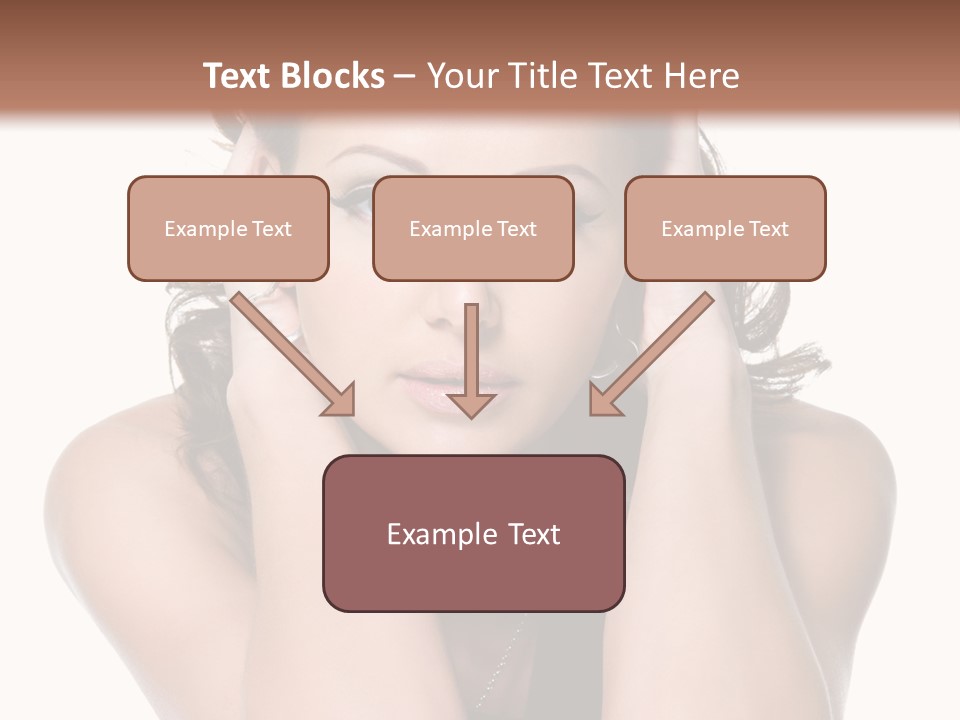 Sensuality Head Copy Space PowerPoint Template