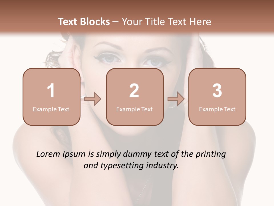 Sensuality Head Copy Space PowerPoint Template